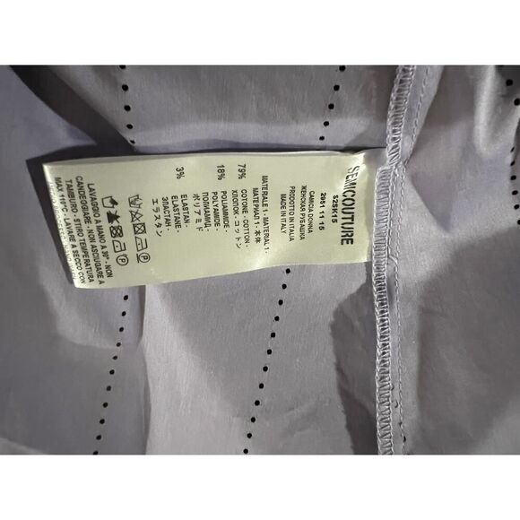 Semi-couture Purple Blouse msrp$298 size 8 - Picture 11 of 11